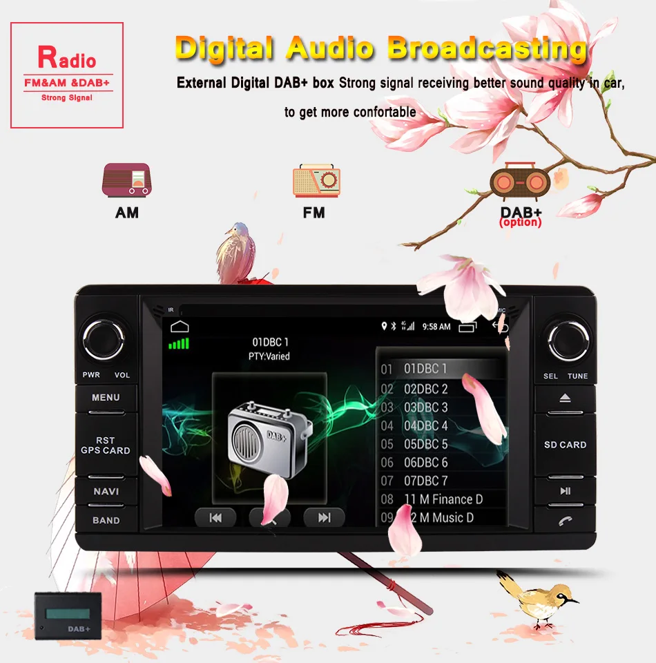 Cheap 2 Din 1024*600 Android 9.0 System 8 Core Car GPS DVD Head Unit for Mitsubishi Outlander Lancer ASX Pajero 2013 - 2016 Multimedia 11