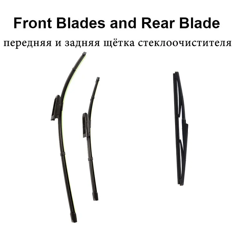 REFRESH Щетки стеклоочистителя для Renault Clio III / IV Байонетные вооружения 2005 2006 2007 2008 2009 2010 2011 2012 2013 - Цвет: Front and Rear Wiper