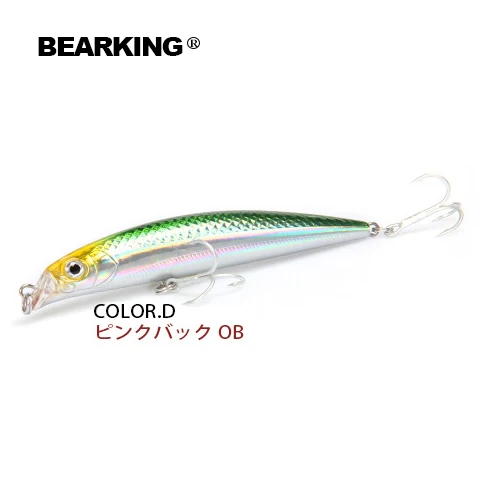 Hot model bearking Retail fishing lures, floating minnow,penceil bait size 90mm 10g,magnet inside,dive 0.5m