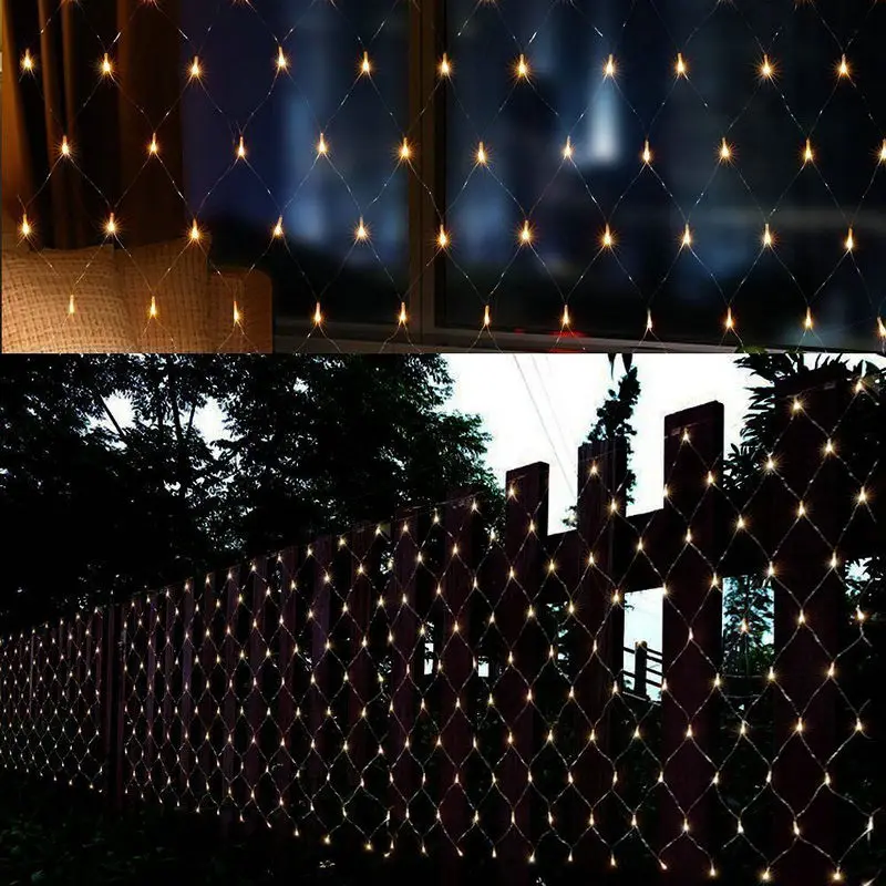 

String Lights 3M x 2M 200LEDs Net Mesh Fairy flash lamp Indoor Outdoor F/Home Garden Christmas Wedding Xmas Party Window Garden