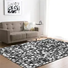 Nody современный камень линия 3D печать ковер для гостиной спальни Площадь Ковер floorковрик абсорбирующий нескользящий большой половик домашний декор