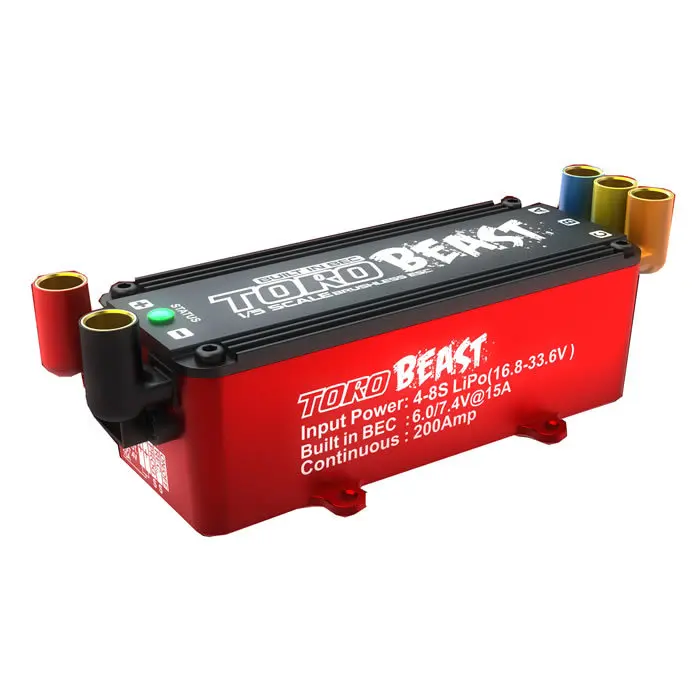 

SKYRC Toro Beast top 200A 1/5 Car Built BEC Brushless ESC ,1/5 EX 200A ESC