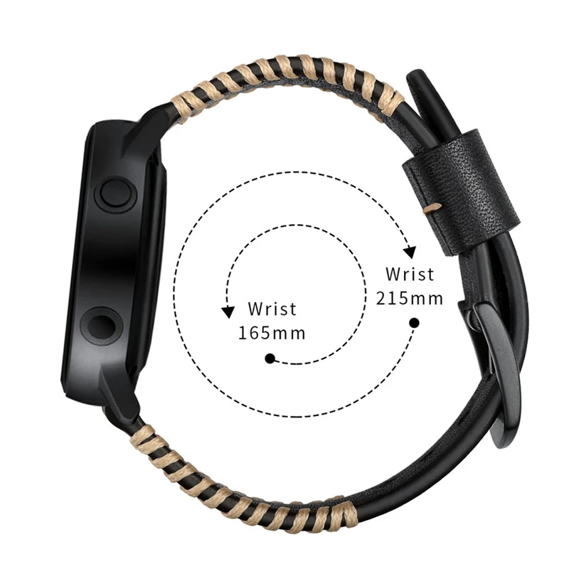 Ремешок на запястье для samsung Galaxy Watch active 20 мм кожаный роскошный спортивный браслет ремешок на запястье умные часы 19Mar29