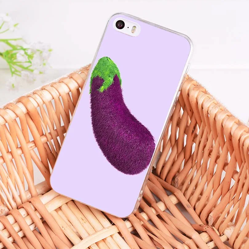 MaiYaCa eggplant прозрачный мягкий ТПУ чехол для телефона iPhone X 6 6s 7 7plus 8 8Plus 11pro max5S