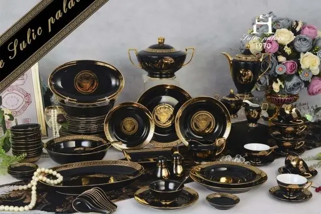 

Dinnerware sets bone china Fashion west tableware plate and coffee cup sets