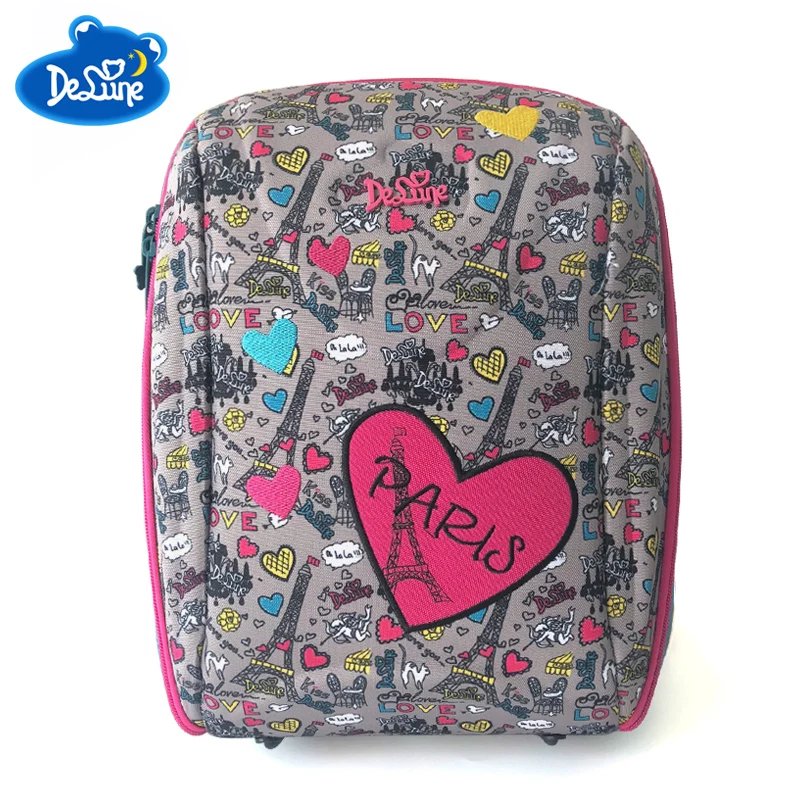 

Delune School Bag For Children Backpacks Orthopedic School Backpack For Girls Boys Pattern Schoolbag Mochila Infantil Grade 1-5
