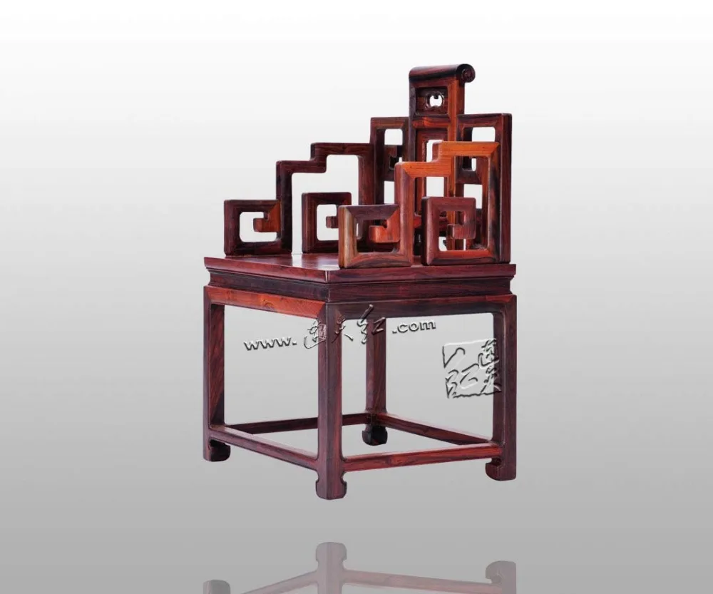 Rosewood Furniture Set 1 Square Table & 4 Chairs Dining Living Room Solid Wood Desk and Mahogany Armchair China Classic Factory