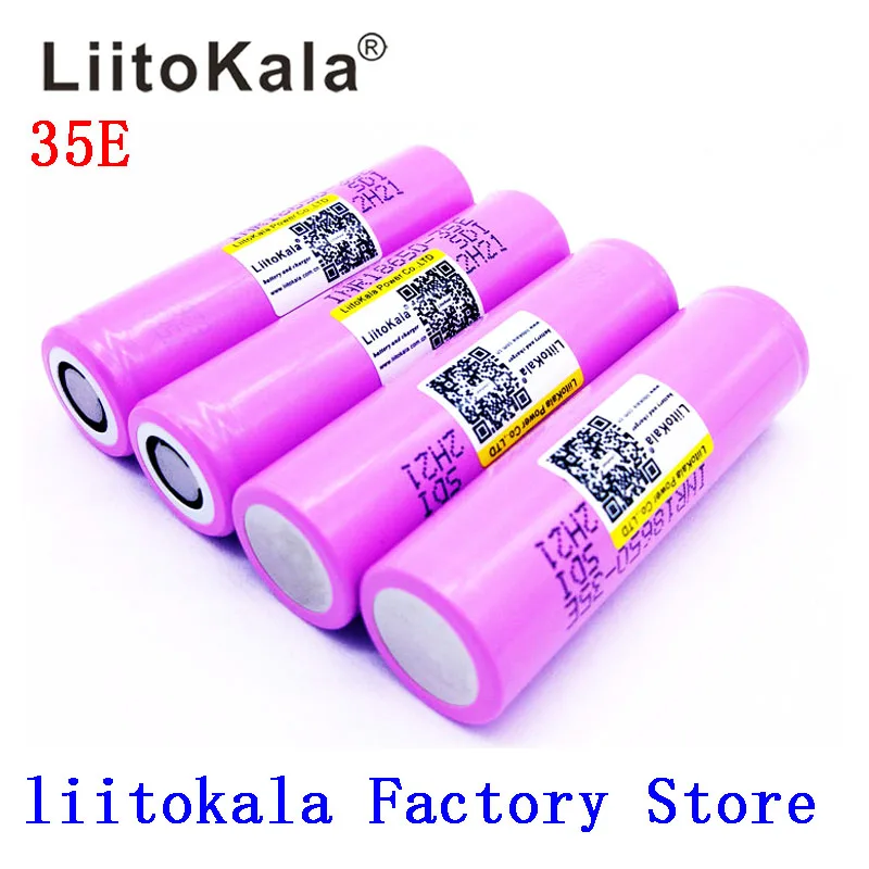 Liitokala 18650 3500mAh аккумулятор 13A разряд INR18650-35E 18650 литий-ионная аккумуляторная батарея 3,7 v