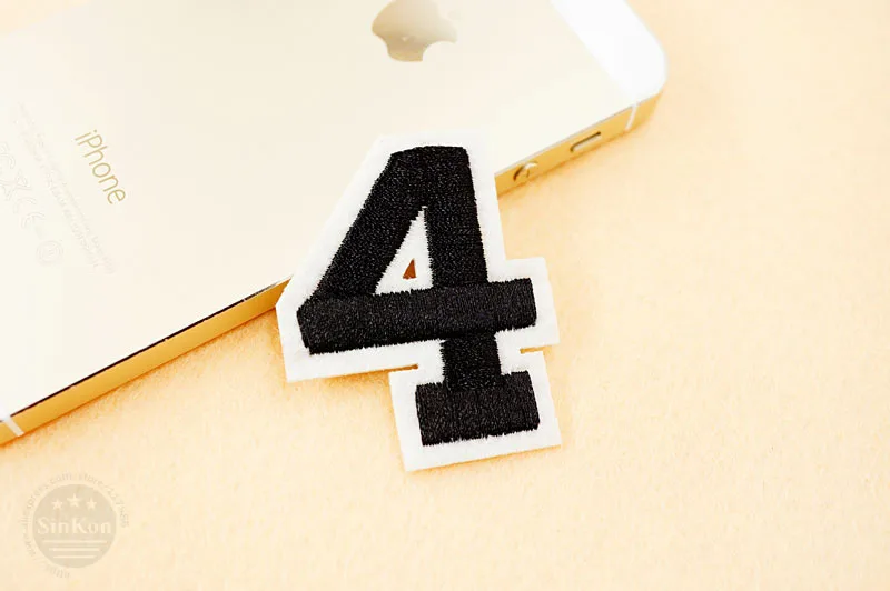 Number: 0 1 2 3 4 5 6 7 8 9 Size:3.8*5cm Patch Embroidered Applique Sewing Clothes Stickers Garment Apparel Accessories Synthetic Leather