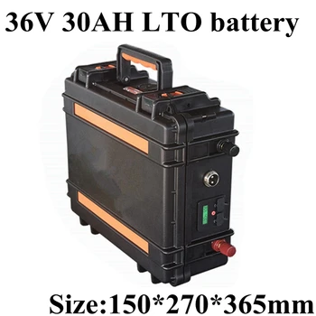 

36v 30Ah LTO Lithium Titanate Battery IP67 Fast Charge Portable Power Backup Power Solar Light Lamppost+10A Charger