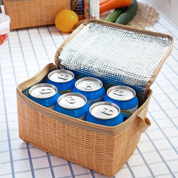 Пластик Термальность сумка тоут для ланча Герметичная сумка-холодильник коробка для пикника школьная сумка