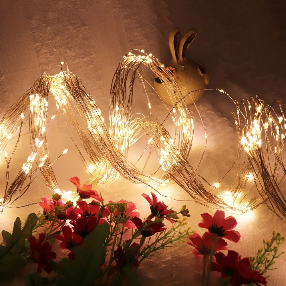 Christmas Lights Holiday Decorative String Fairy Light Ice Led Willow