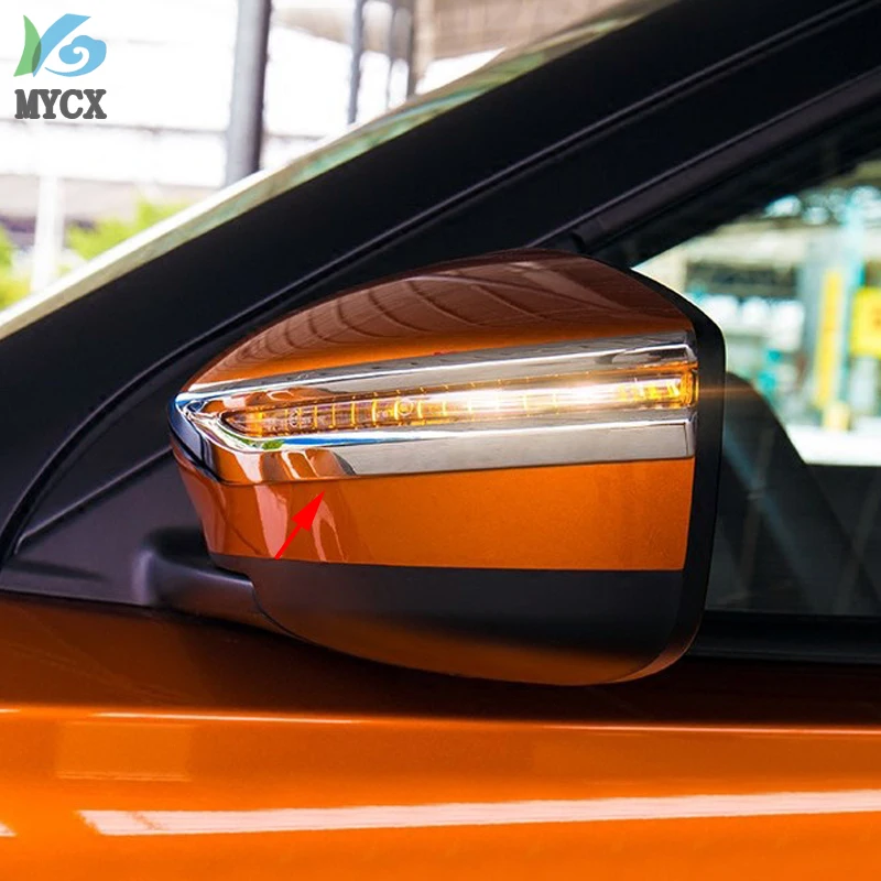 Для Nissan Kicks Авто ABS хромированный автомобильный Стайлинг Зеркало заднего вида декоративная накладка 2 шт. внешние аксессуары