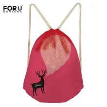 Forudesigns Wapiti звезда хранения посылка drawstring сумка маленький портмоне путешествия Для женщин небольшой мешок ткани Рождественский подарок мешок