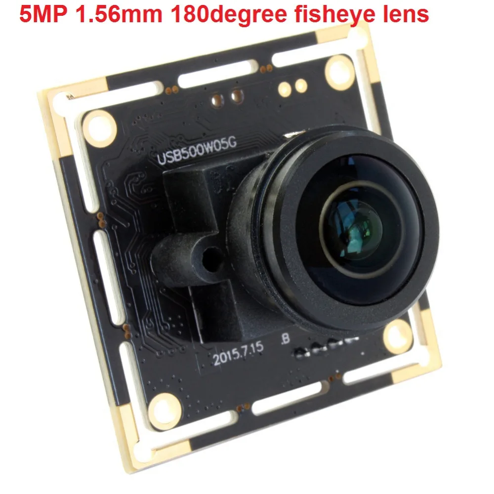 

5Megapixel Aptina MI5100 CMOS USB Webcam usb2.0 high speed usb board camera module with 5MP 1.56mm wide angle fisheye lens