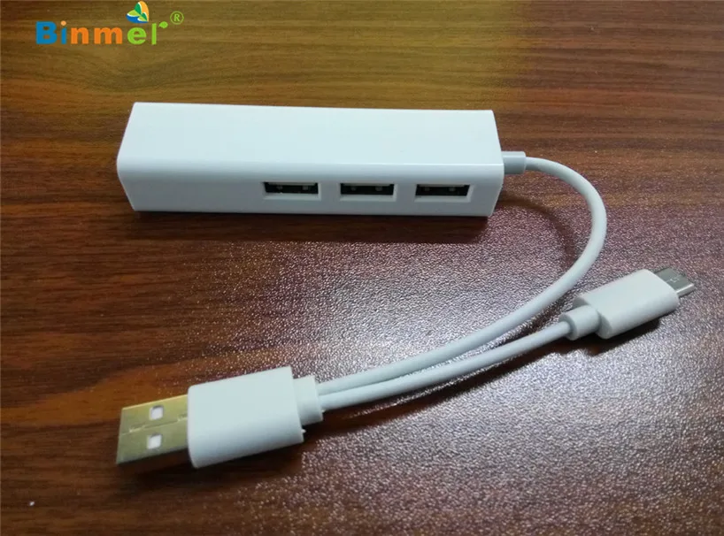 Binmer 2017 Бесплатная доставка USB 3 1 Type C + 2 0 несколько портов концентратор с Ethernet