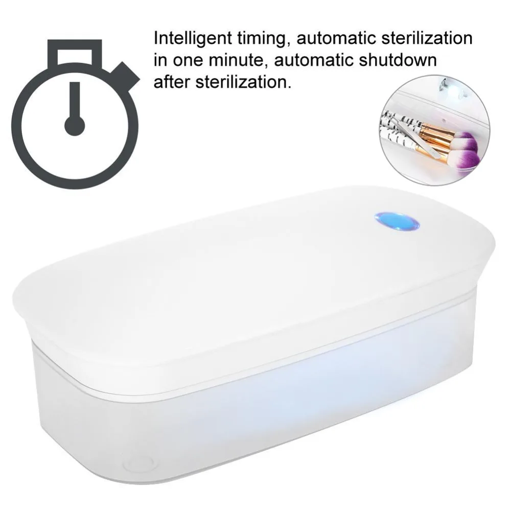 

UV Sterilizer Box Nail Art Tools Rechargeable Light Wave Ozone Disinfection Box Nails Accessories Makeup Brushes Sterilizer Tool