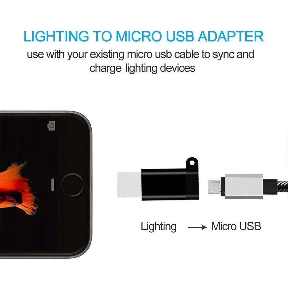 ACCGUYS USB адаптер для iPhone 7 IOS Jack к Micro XS Max XR 8 6 Быстрая зарядка синхронизации данных iPad