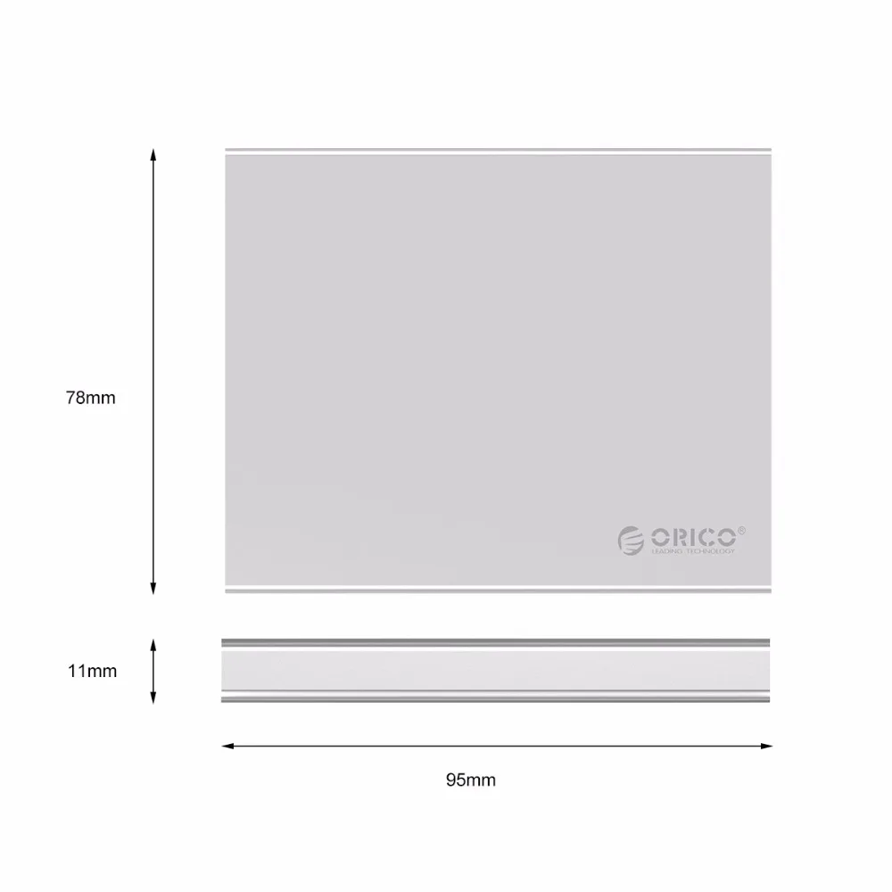 ORICO алюминиевый двойной отсек type-C mSATA SSD чехол с функцией RAID поддержка 10 Гбит/с USB3.1 Gen2 USBC SSD корпус с кабелем C-C