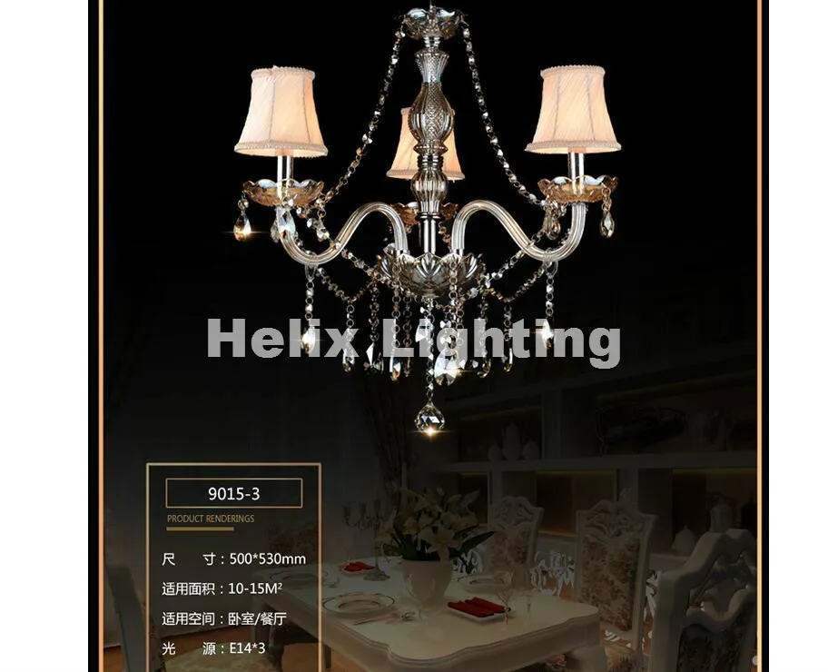 Newly Free Shipping Champagne K9 Crystal Chandelier Lustre Crystal Chandeliers Lustres De Cristal Chandelier LED With Lampshade