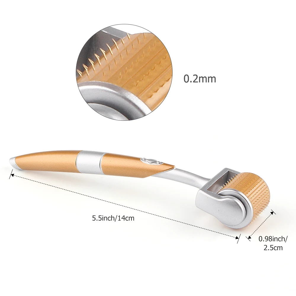 Профессиональное косметическое оборудование титановый ZGTS Derma Roller 0 2/0 25 мм 192 иглы