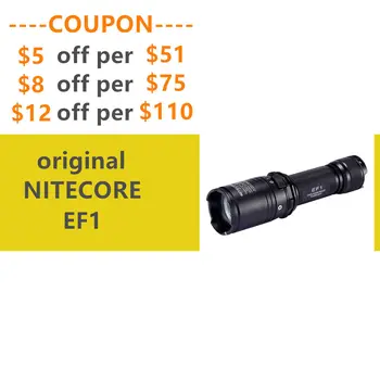 

NITECORE EF1 Explosion-proof flashlight use 1*18650 and 2*CR123 one-hand brightness adjustment