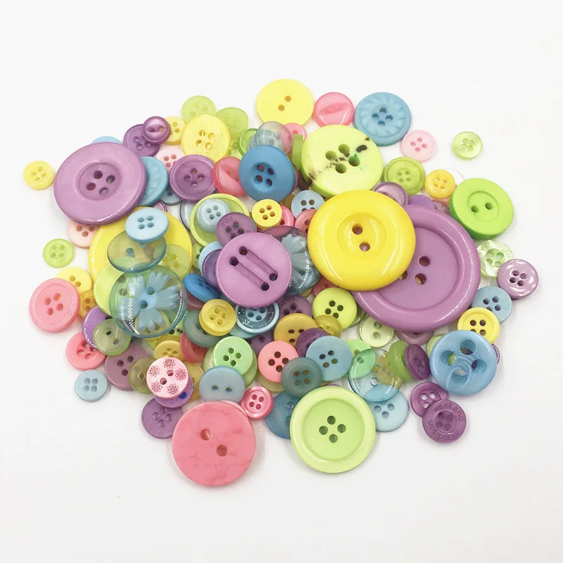 Tpsmc 50 г разные Смешанные Детские Пуговицы пластиковые комбинированные стильные швейные кнопки для рукоделия аксессуары для скрапбукинга - Цвет: BN0125