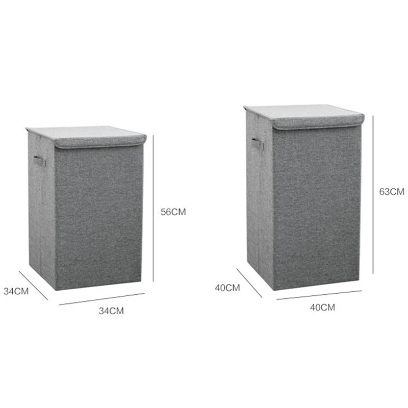 Preise Qualität Baumwolle Wäsche Korb mit Abdeckung Bad Wäsche Korb Große Küche Storage Basket Home Faltbare Wasserdicht