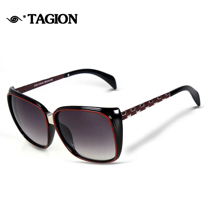 

TAGION Luxury Vintage Square Sunglasses Women Brand Designer Female Sunglass Cat Eye Points Sun Glasses For Women 2122