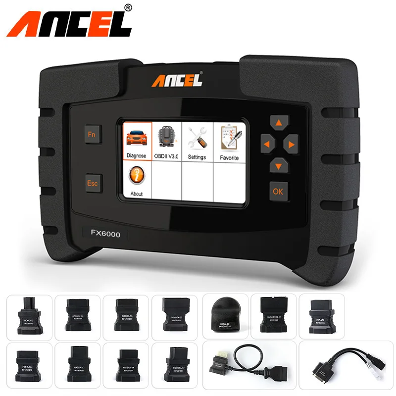 ANCEL FX6000 OBD2 All System Diagnostic Tool Engine ABS Transmission TPMS DPF EPB IMMO Coding Programming Automotive Scanner ANCEL FX6000 OBD2 All System Diagnostic Tool Engine ABS Transmission TPMS DPF EPB IMMO Coding Programming Automotive Scanner