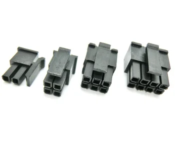 

4pcs Micro-Fit 3.0 Connector Receptacle Housing 2 Pin 4 6 8 10 12 14 16 18 20 22 24 Circuits Male Shell Power Cross Molex 43025