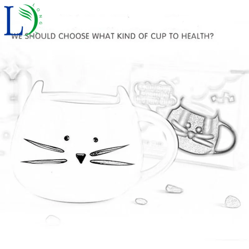 Cute Cat face  Ceramic Mugs (9)