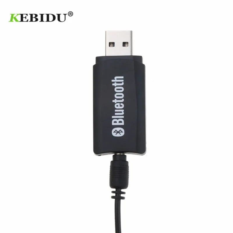 

Kebidu Wireless USB Adapter Bluetooth Receiver Dongle Stereo Music Audio 3.5mm Jack Receiver for Car AUX Android/IOS Phone