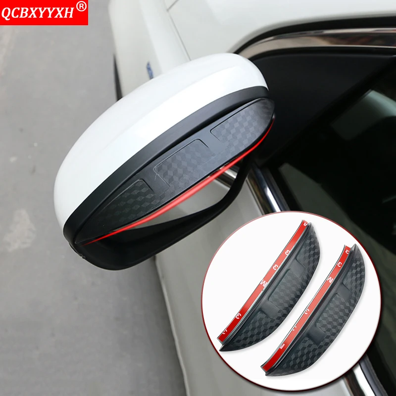 

Car Styling Car Rearview Mirror Eyebrow Rain Gear Shield Anti-rain Cover Auto Stickers For BMW 1/3/5 Series X1 X3 X5 2009-2019