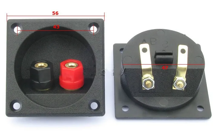 Aiyima 2 шт Клеммная коробка динамика Сращивание фитинг связывающий пост панель diy набор аксессуаров