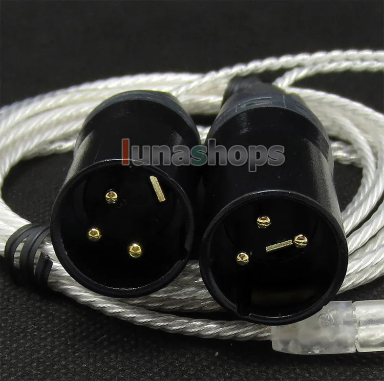3-конт. XLR Мужской PCOCC+ посеребренный кабель для Sennheiser HD800 HD802 HD802s гарнитура для наушников LN004731