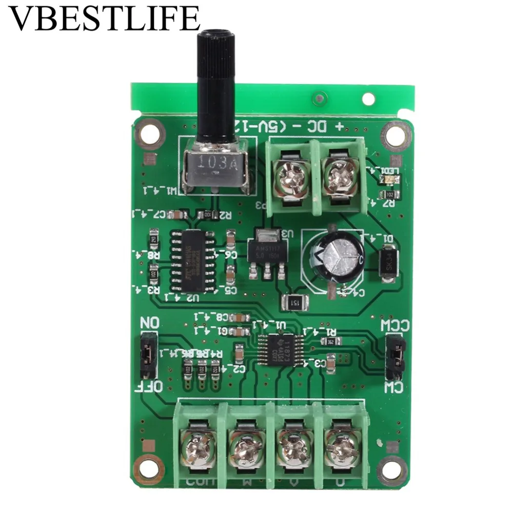 9V 12V DC Brushless Motor Driver Board Brushless Motor Controller for