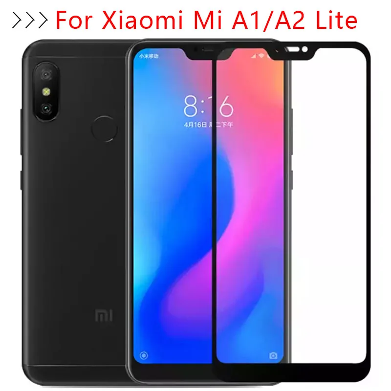 Защитное стекло для Xiaomi Mi A1 A2 Lite закаленное защита экрана чехол Ksiomi Xiomi Xiami My A 1 2 1a 2a