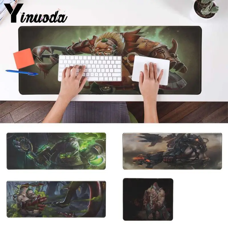 Игровой коврик для мыши Yinuoda Dota 2 Pudge из натурального каучука Настольный ПК