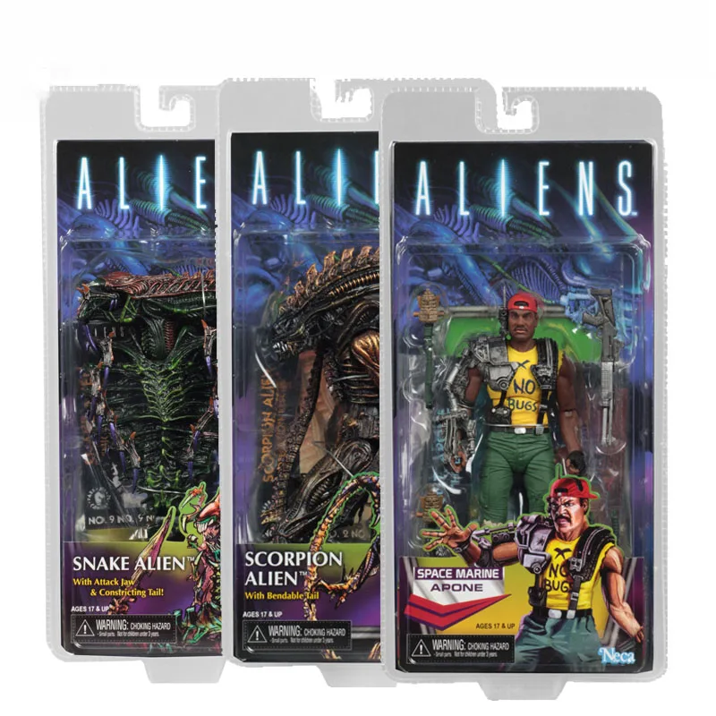 New hot Movie Cool Aliens the 13th Lineup Alien Kenner Predator VS Snake Alien Scorpion Collectible Models Toys DZ2209