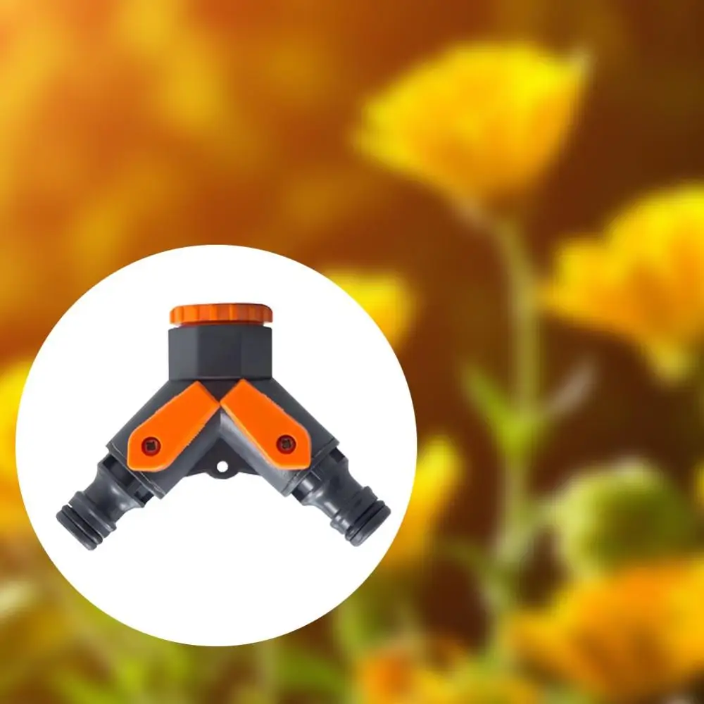 

Quick Water Connector Y Shape Water Tap Splitter Irrigation Agriculture Quick Connector 1/2 inh to 3/4 inch Gardening Tools