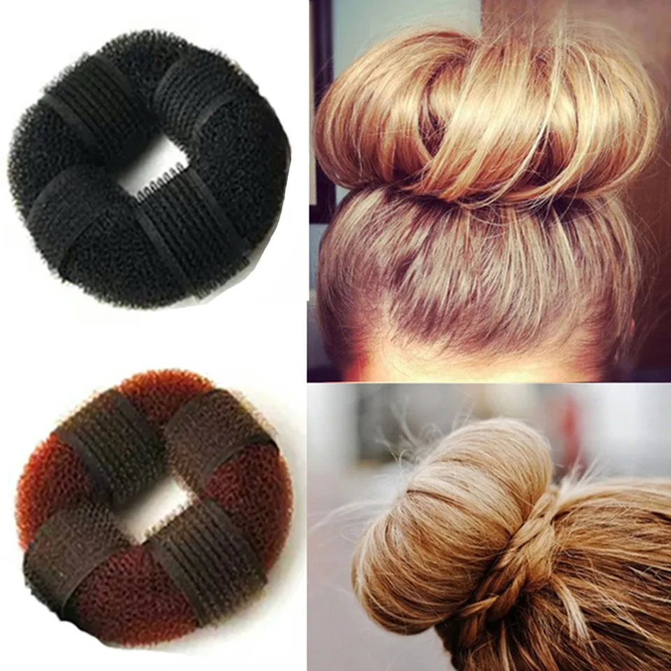 1pc Women Hair Bun Plate Donut Maker Magic Foam Sponge Hair Tools