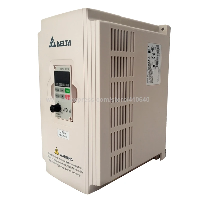 Дельта Инвертор 3 7 кВт VFD037M43A фазы 380В до 460 В Номинальная 8.2A 100% новый 3700 Вт VFD серии