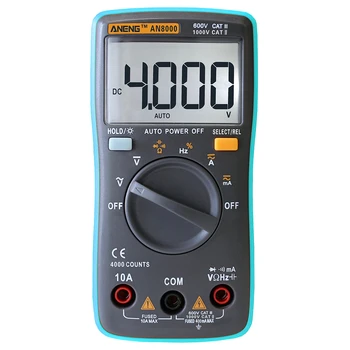 

New ANENG AN8000 Auto Digital Multimeter 4000 Counts Backlight AC/DC Transform Ohm Ammeter Resistance Capacitance Tester Meter