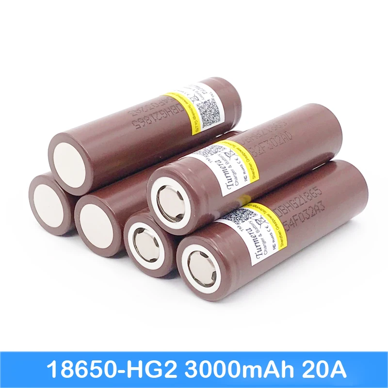 Батарея 18650 hg2 3000mah 20a мод батареи для отверток Turmera батарея jun5|Перезаряжаемые