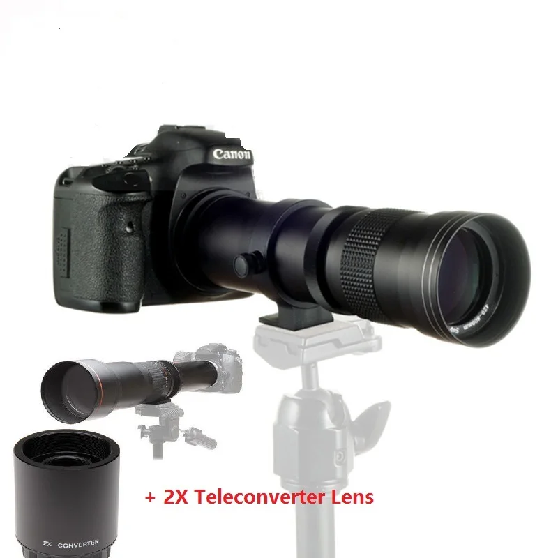 JINTU 420 800mm f/8.3 HD Telephoto Zoom Lens + 2X Teleconverter LENS