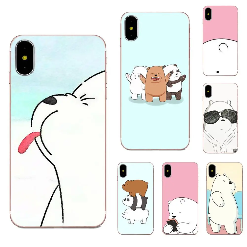 Для Sony Xperia Z Z1 Z2 Z3 Z4 Z5 compact Mini M2 M4 M5 T3 E3 E5 XA XA1 XZ Premium TPU Luxury We Bare Ice Bear Panda|Чехлы-накладки| |