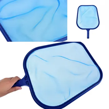 

2019 New Professional Blue Plastic Leaf Rake Mesh Net Skimmer Clean Swimming Pool Tool Leaf Skimmer Net Drop Shipping Wholesale