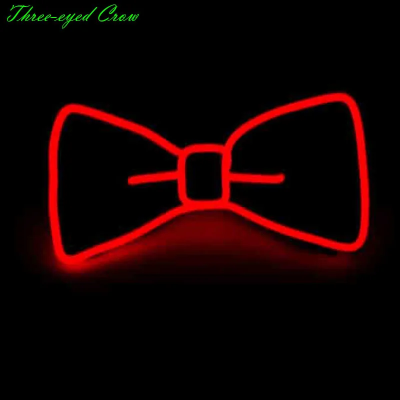 

100pcs/Lot Fast shipping Available Blinking EL Bowtie LED Bow tie Light up By 2AA Battery For Men's Marriage Gift Party Supplies