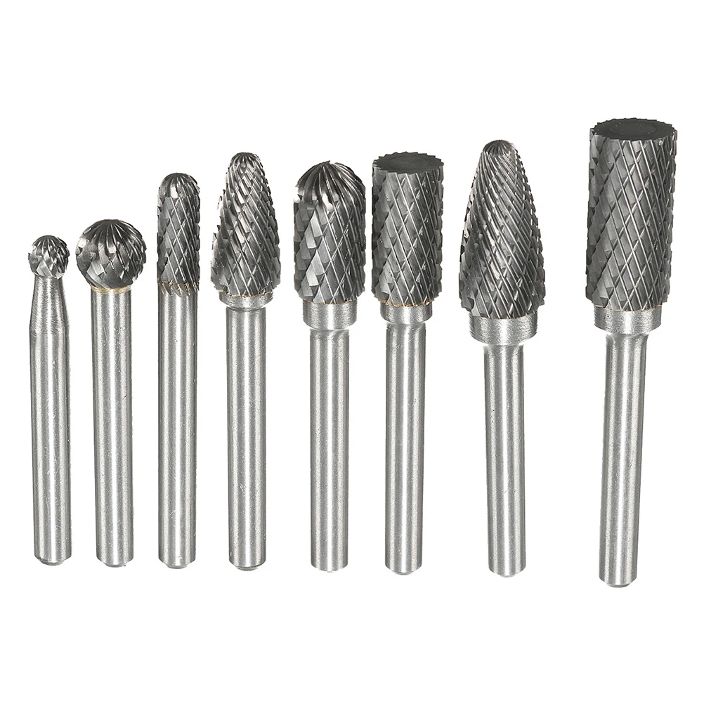 

8-in-1 Routing Router Bits Woodworking Durable Tungsten Steel Rotary Files for Craft
